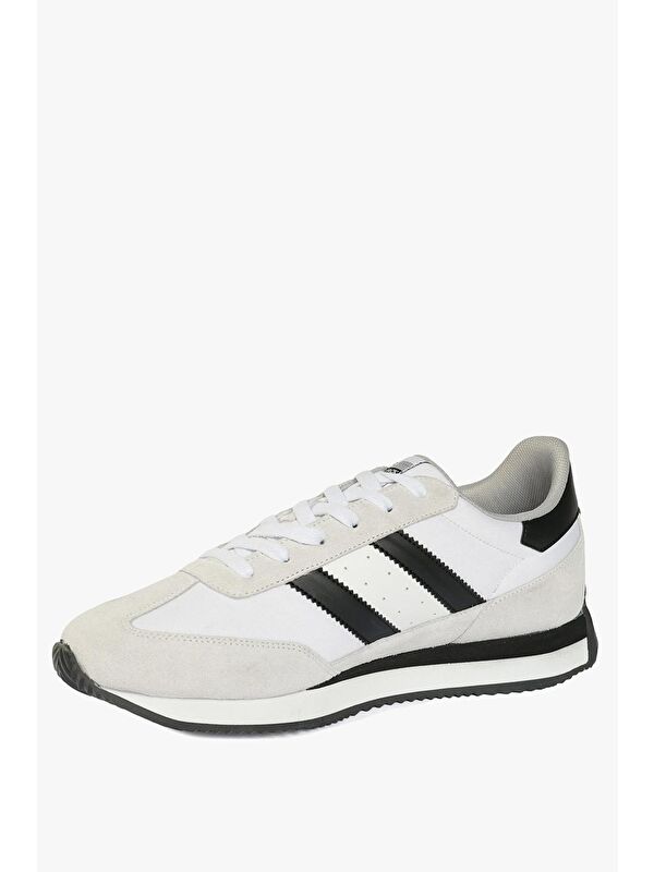 Santiago Beyaz Siyah Erkek Spor Ayakkabı - Görsel 4