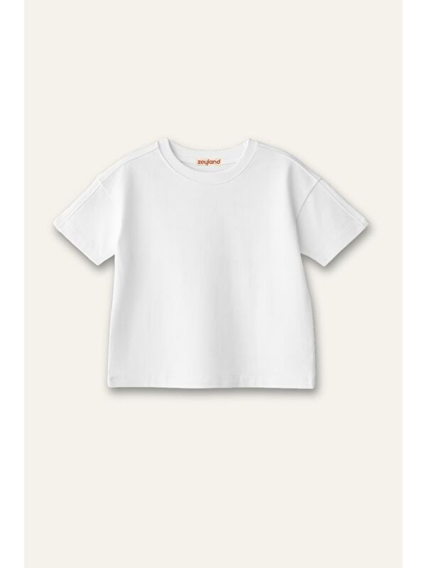ZEYLAND Erkek Çocuk Kısa Kol T-Shirt - Beyaz