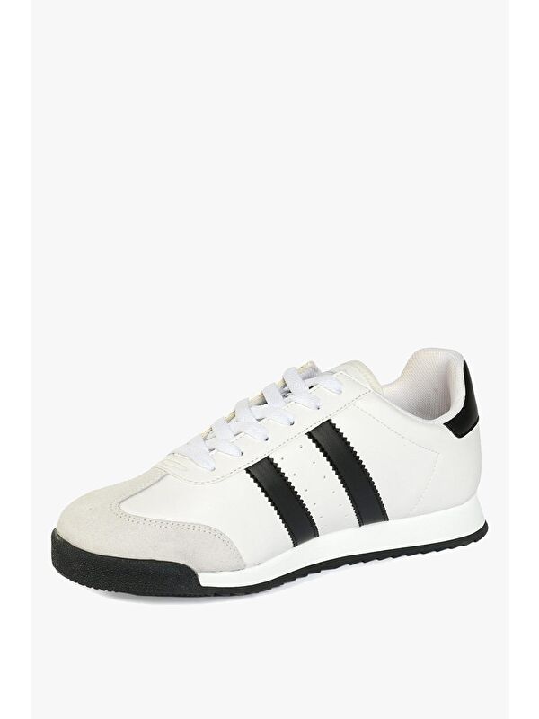 Samuel Beyaz Siyah Erkek Spor Ayakkabı - Görsel 4