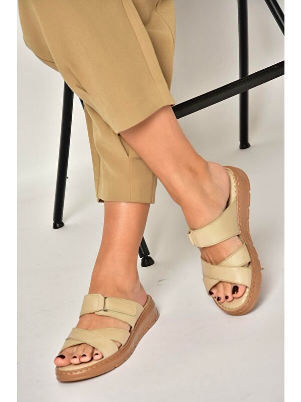 Fox Shoes Siyah Fox Shoes Terlik Kadın Y555532503