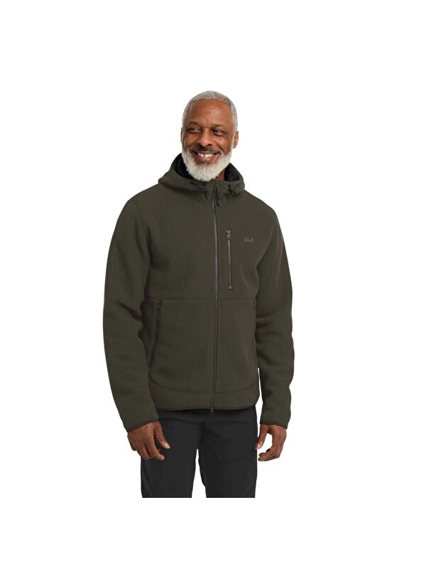 Jack Wolfskin Lake Ridge Hooded Erkek Yeşil Outdoor Mont