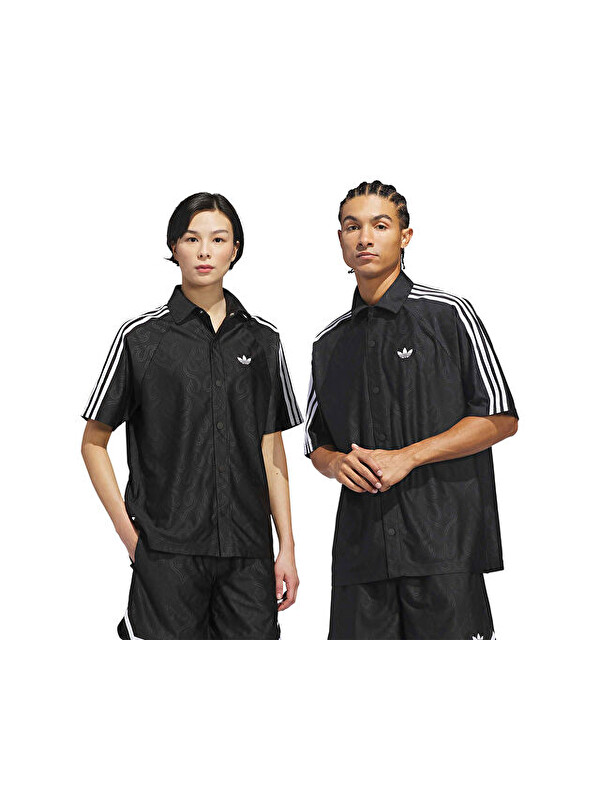 Adidas Jacquard Top Unisex Basketbol Tişörtü KA9356 Siyah
