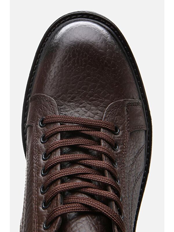 Hakiki Deri Kahve Erkek Günlük Bot - Görsel 5