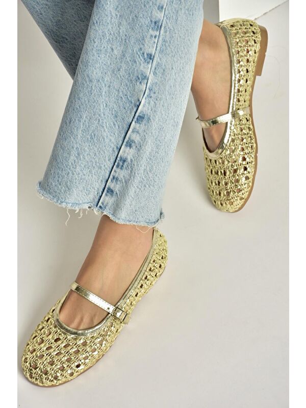 Fox Shoes Sarı Fox Shoes Babet Kadın Y267272709