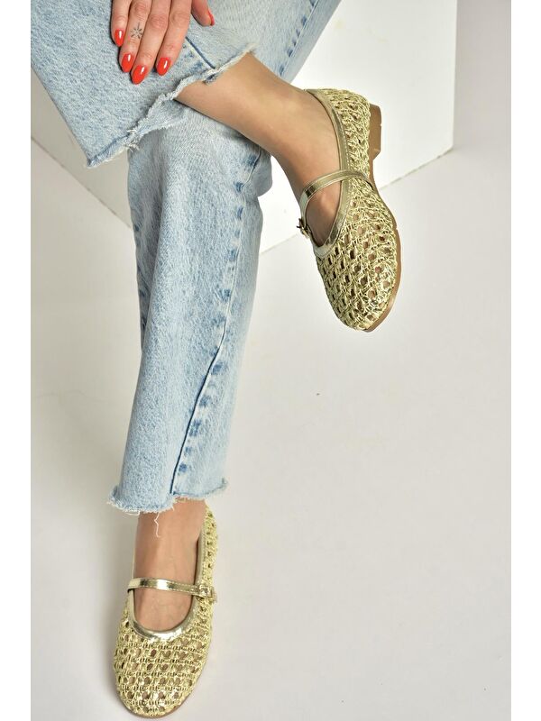 Fox Shoes Sarı Fox Shoes Babet Kadın Y267272709