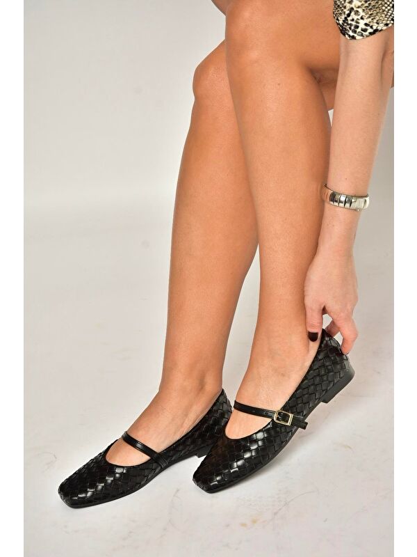 Fox Shoes Beyaz Fox Shoes Babet Kadın Y726368209