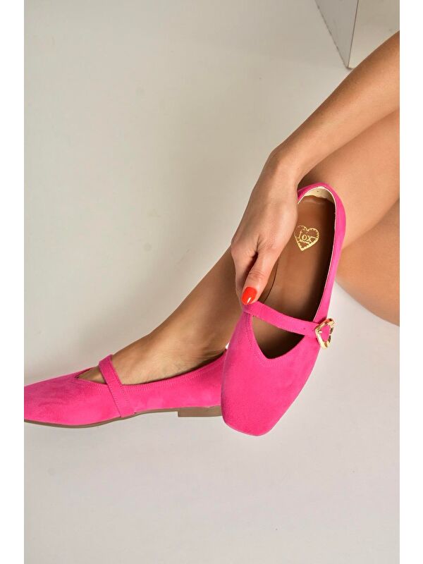 Fox Shoes Pembe Fox Shoes Babet Kadın Y726632602
