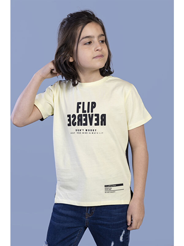 Toontoykids Erkek Çocuk İki Renkli Baskılı Tişört