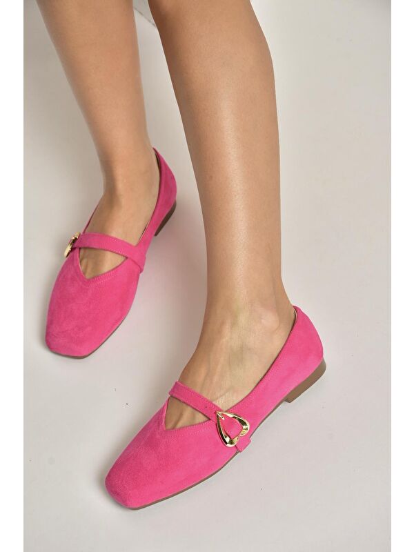 Fox Shoes Pembe Fox Shoes Babet Kadın Y726632602