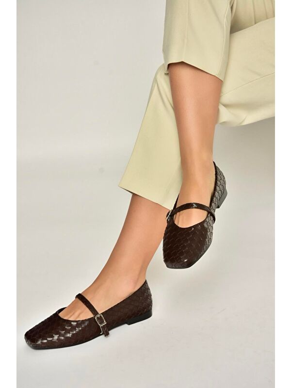 Fox Shoes Beyaz Fox Shoes Babet Kadın Y726368209