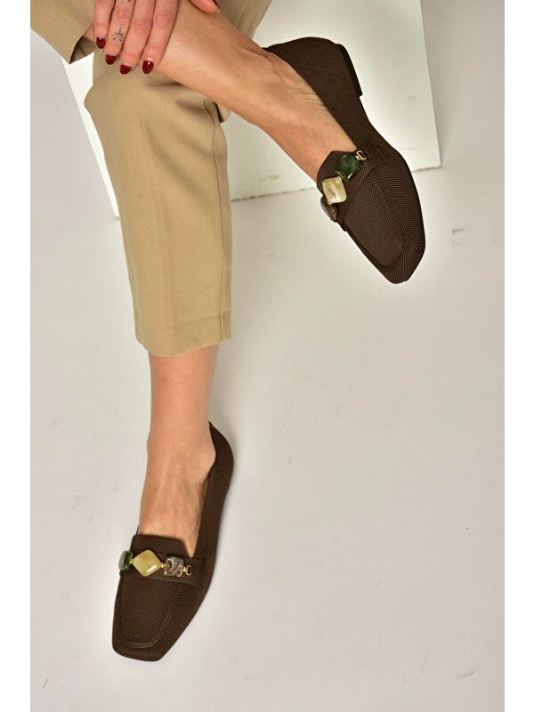 Fox Shoes Kahverengi Fox Shoes Babet Kadın Y820400304