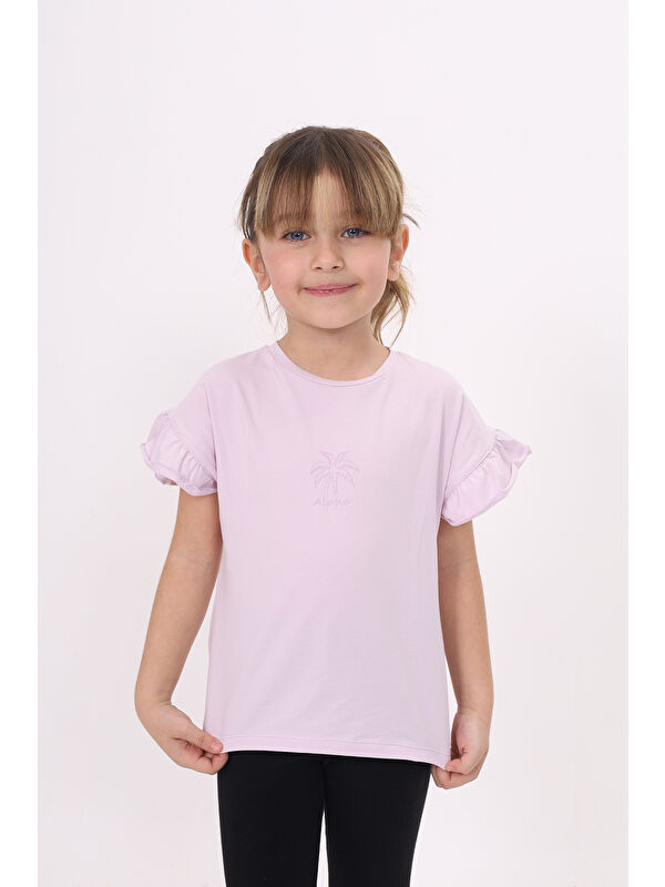 Toontoykids Kız Çocuk Baskılı Tişört