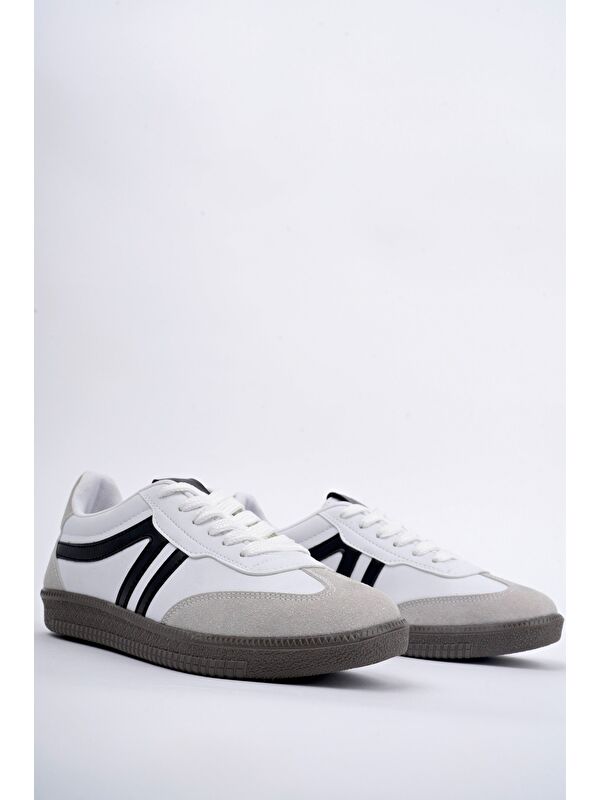 GARCİA Unisex Ortopedik Günlük Bağcıklı Yürüyüş Koşu Sneaker Spor Ayakkabı - Görsel 5