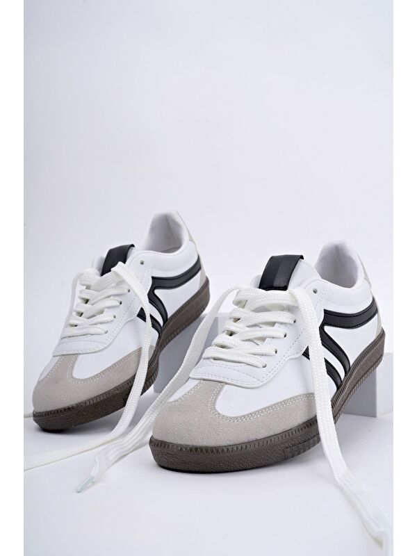 GARCİA Unisex Ortopedik Günlük Bağcıklı Yürüyüş Koşu Sneaker Spor Ayakkabı - Görsel 7