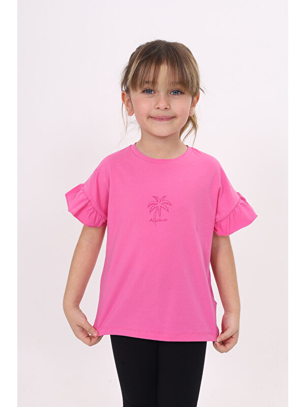 Toontoykids Kız Çocuk Baskılı Tişört