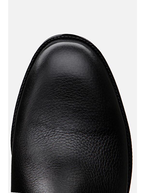 Hakiki Deri Siyah Erkek Günlük Bot - Görsel 7