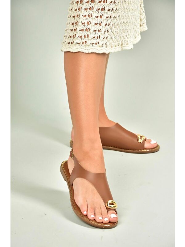 Taba Kadın Sandalet U6522271 - Görsel 4