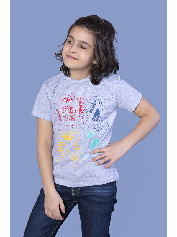 Toontoykids Erkek Çocuk Kabartmalı Püskürtme Baskılı Tişört