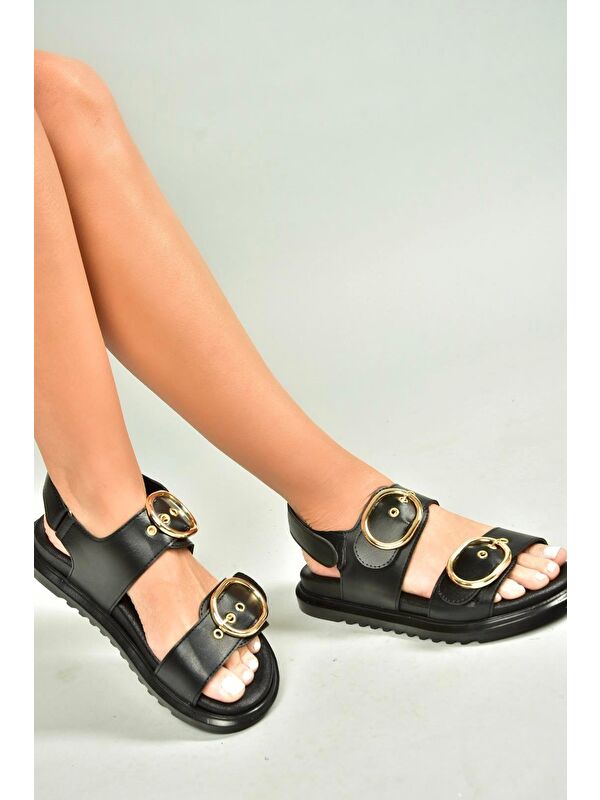 Siyah Kadın Sandalet U7250921 - Görsel 3