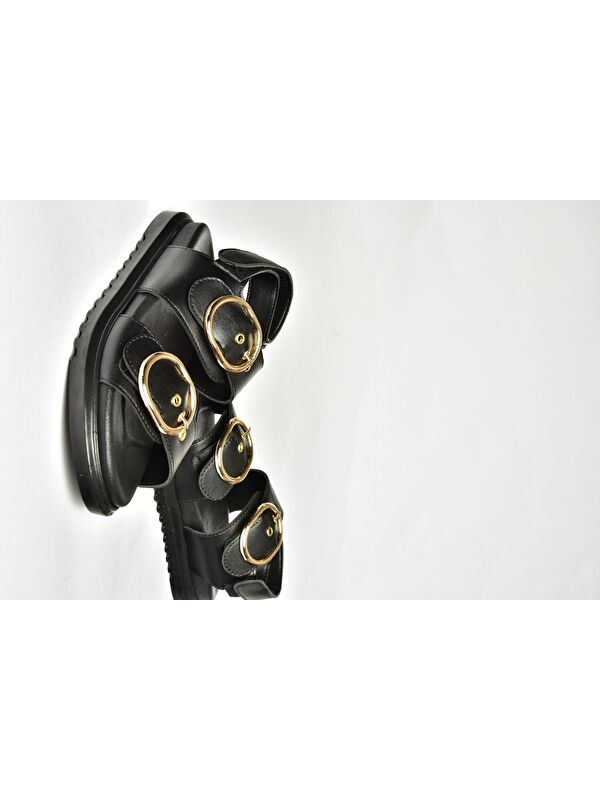 Siyah Kadın Sandalet U7250921 - Görsel 4