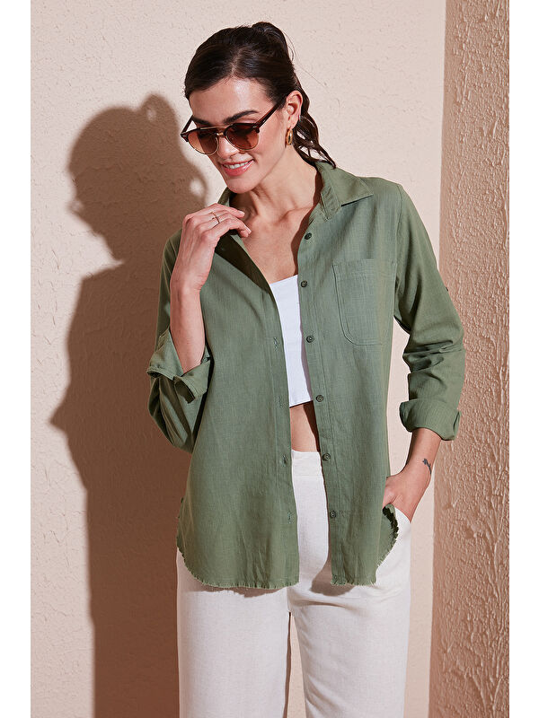 Lela Pamuklu Regular Fit Cepli Gömlek Cf25S16992