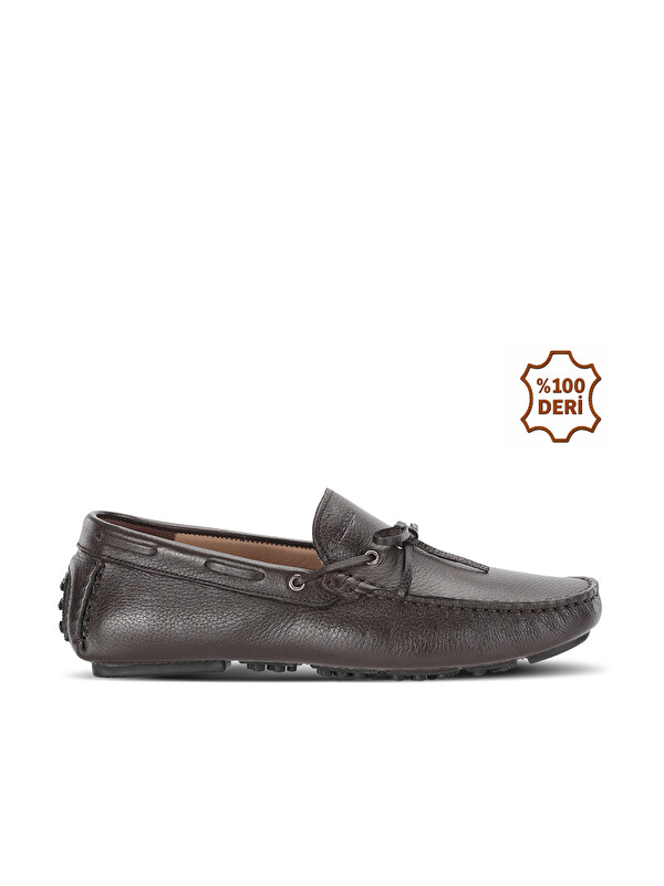 SLAZENGER MORENO I Erkek Nubuk Deri Kahve Günlük Loafer Ayakkabısı