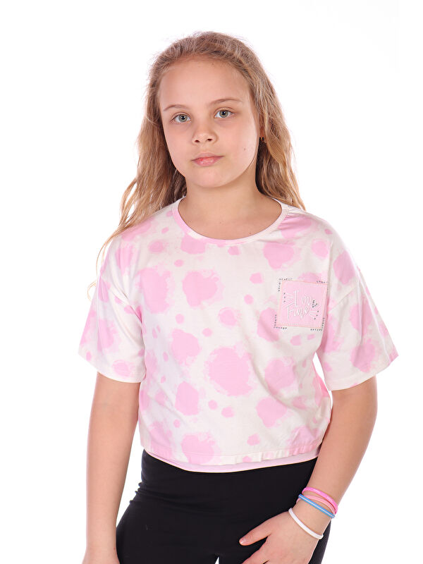 Toontoykids Kız Çocuk Im Fıne Nakışlı Batik Tişört
