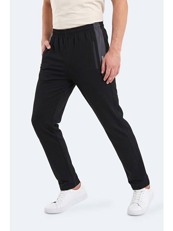 SLAZENGER KARLA Erkek  Siyah Eşofman Altı