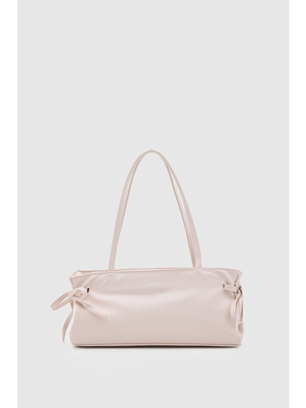 Shulebags Baggy Fiyonklu Baget Çanta Pudra Pembe