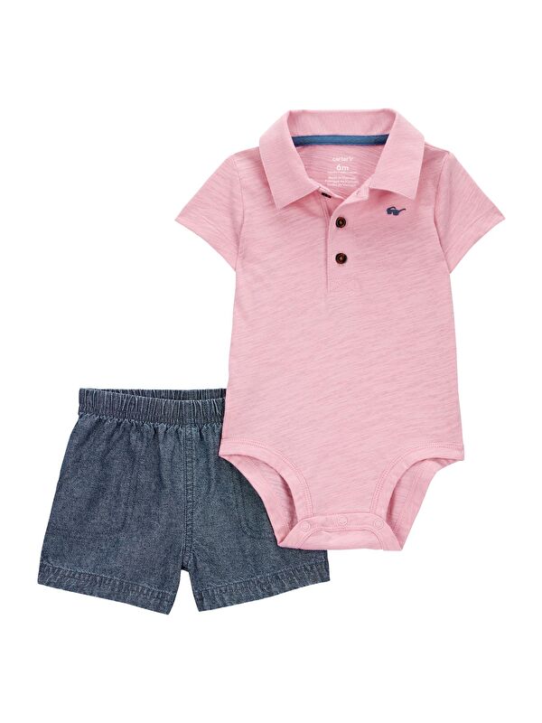 Carter's Erkek Bebek Body Pantolon Set 2'li Paket