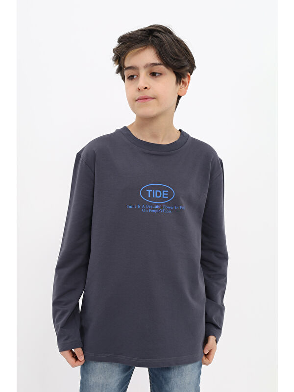 Toontoykids Erkek Çocuk Baskılı Sweatshirt