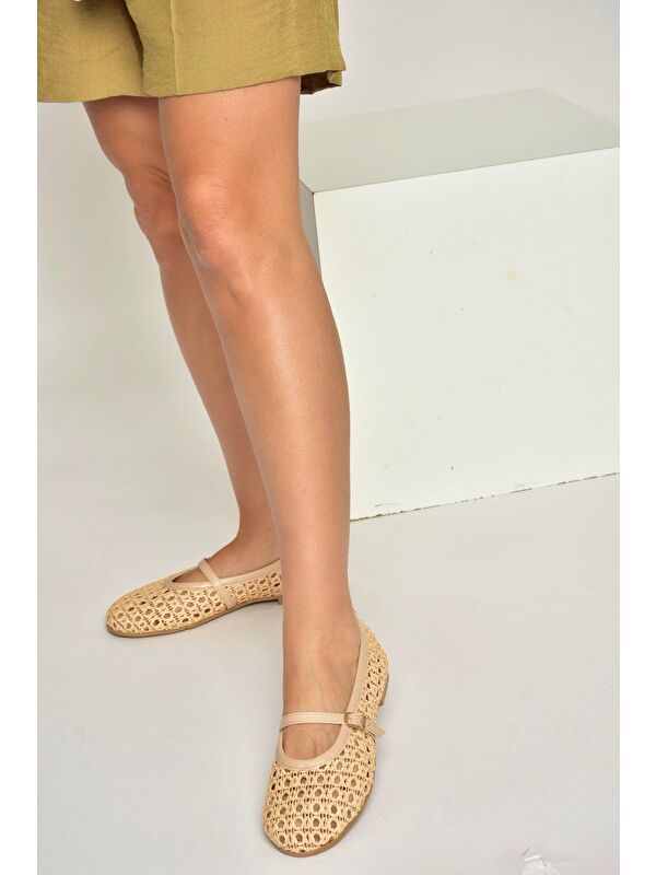 Fox Shoes Sarı Fox Shoes Babet Kadın Y267272709