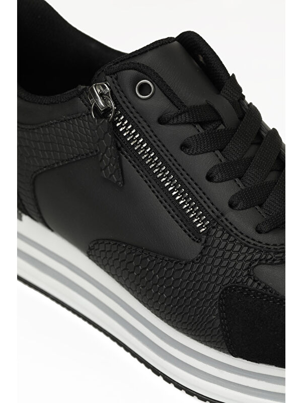 ANNA W 5PR Siyah Kadın Sneaker - Görsel 8