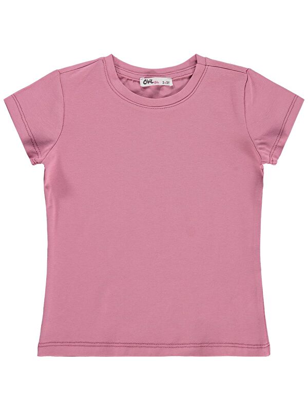 Civil Girls Basic 2-5 Yaş Tişört - Pembe