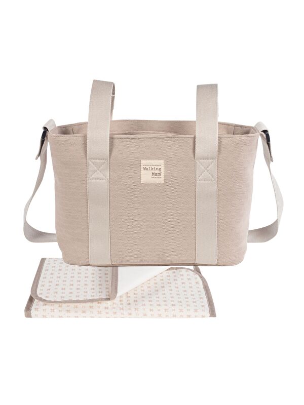 Walking Mum Eco Mum Crossbody Bebek Bakım Çantası Apricot