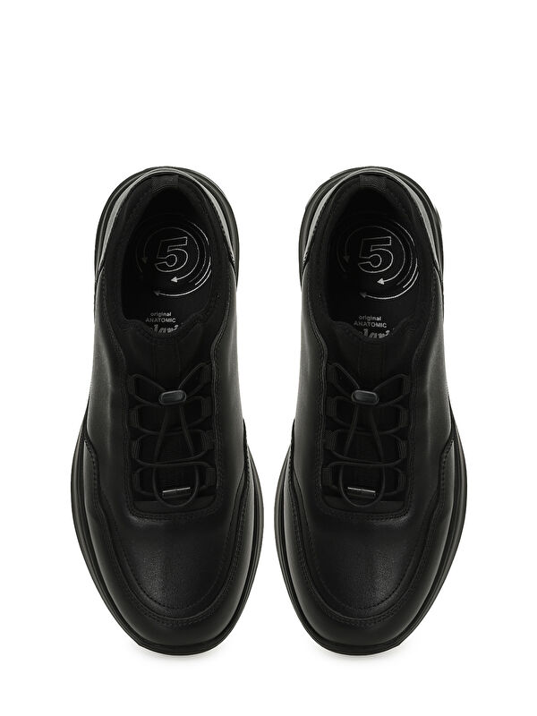 109040.M 5PR Siyah Erkek Comfort Ayakkabı - Görsel 5