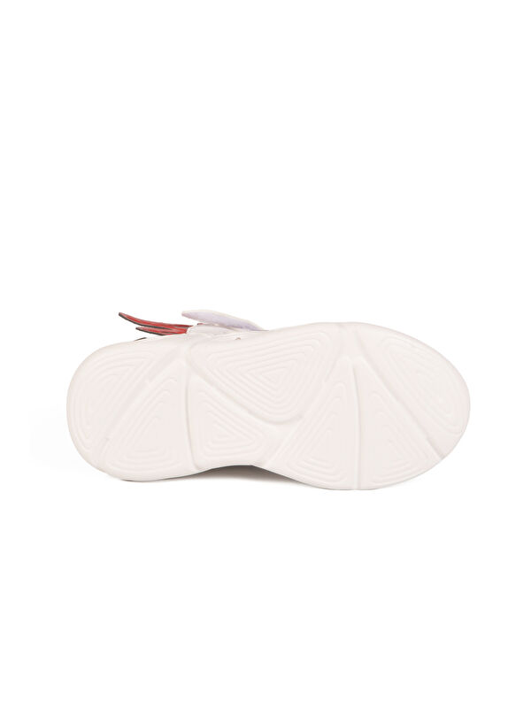 Beyaz Cırtlı Işıklı Erkek Çocuk Spor Ayakkabı Stego P - Görsel 6