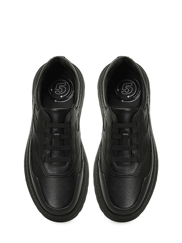 109053.M 5PR Siyah Erkek Comfort Ayakkabı - Görsel 5