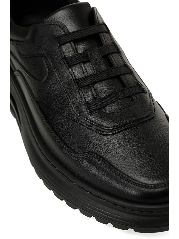 109053.M 5PR Siyah Erkek Comfort Ayakkabı - Görsel 8