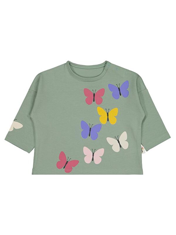 Civil Baby Küçük Kelebekler Baskılı 6-18 Ay Sweatshirt