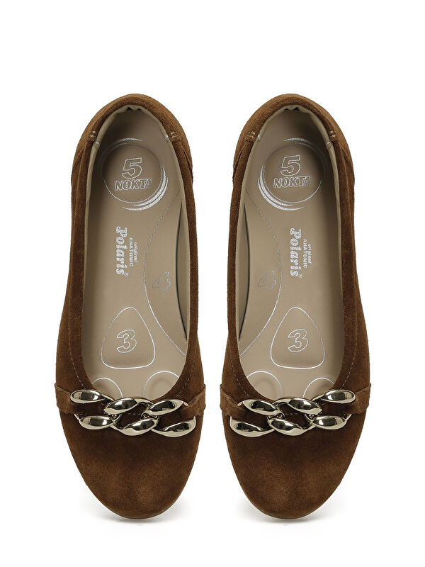 105434.Z5FX Kahverengi Kadın Düz Ayakkabı - Görsel 5