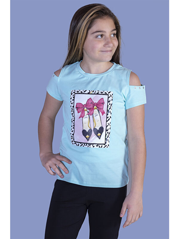 Toontoykids Kız Çocuk Baskılı Tişört
