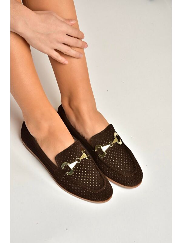 Fox Shoes Kahverengi Fox Shoes Babet Kadın Y291262402