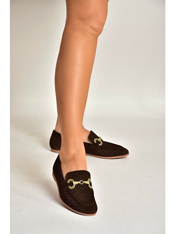 Fox Shoes Kahverengi Fox Shoes Babet Kadın Y291262402