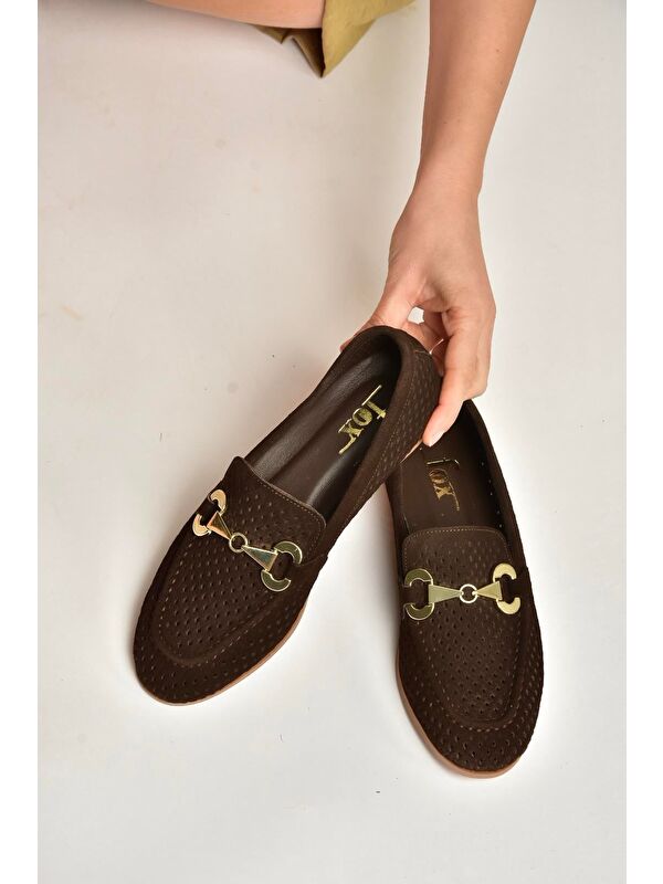Fox Shoes Kahverengi Fox Shoes Babet Kadın Y291262402