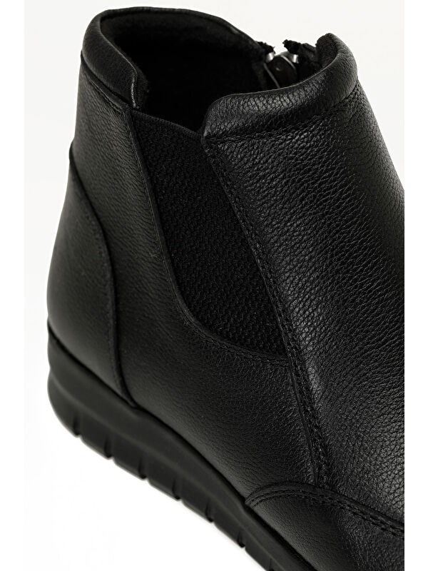 103180.Z5PR Siyah Kadın Düz Bot - Görsel 8