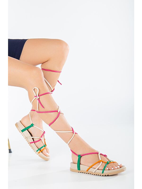 D1001 Günlük Ortopedik Kadın Sandalet - Görsel 3