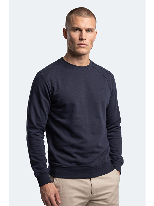 SLAZENGER KOVAN I Erkek Lacivert Sweatshırt
