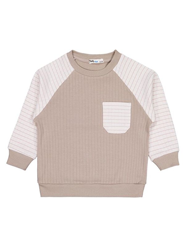 Civil Boys Cepli 2-5 Yaş Sweatshirt - Bej 5-6 Yaş