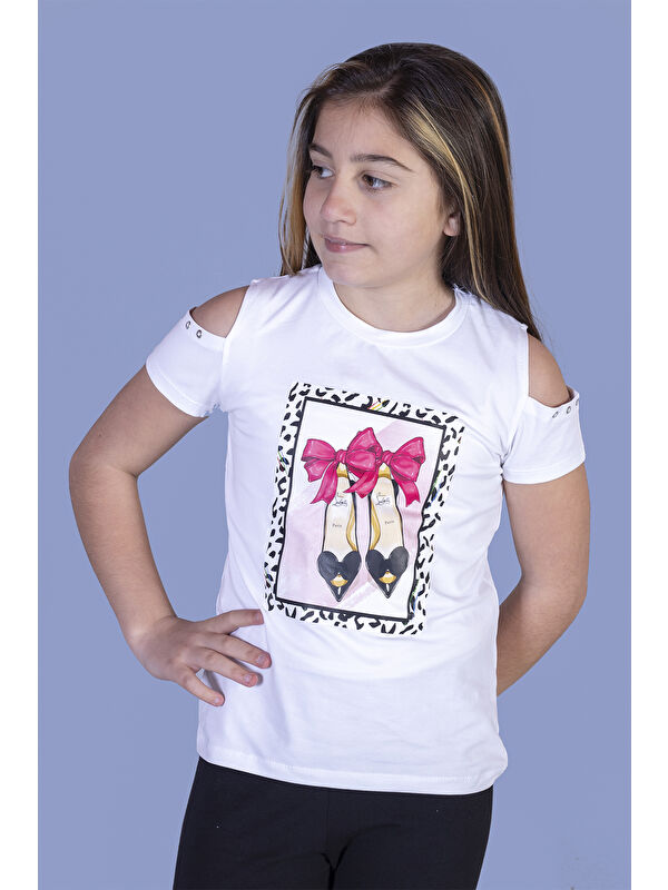 Toontoykids Kız Çocuk Baskılı Tişört